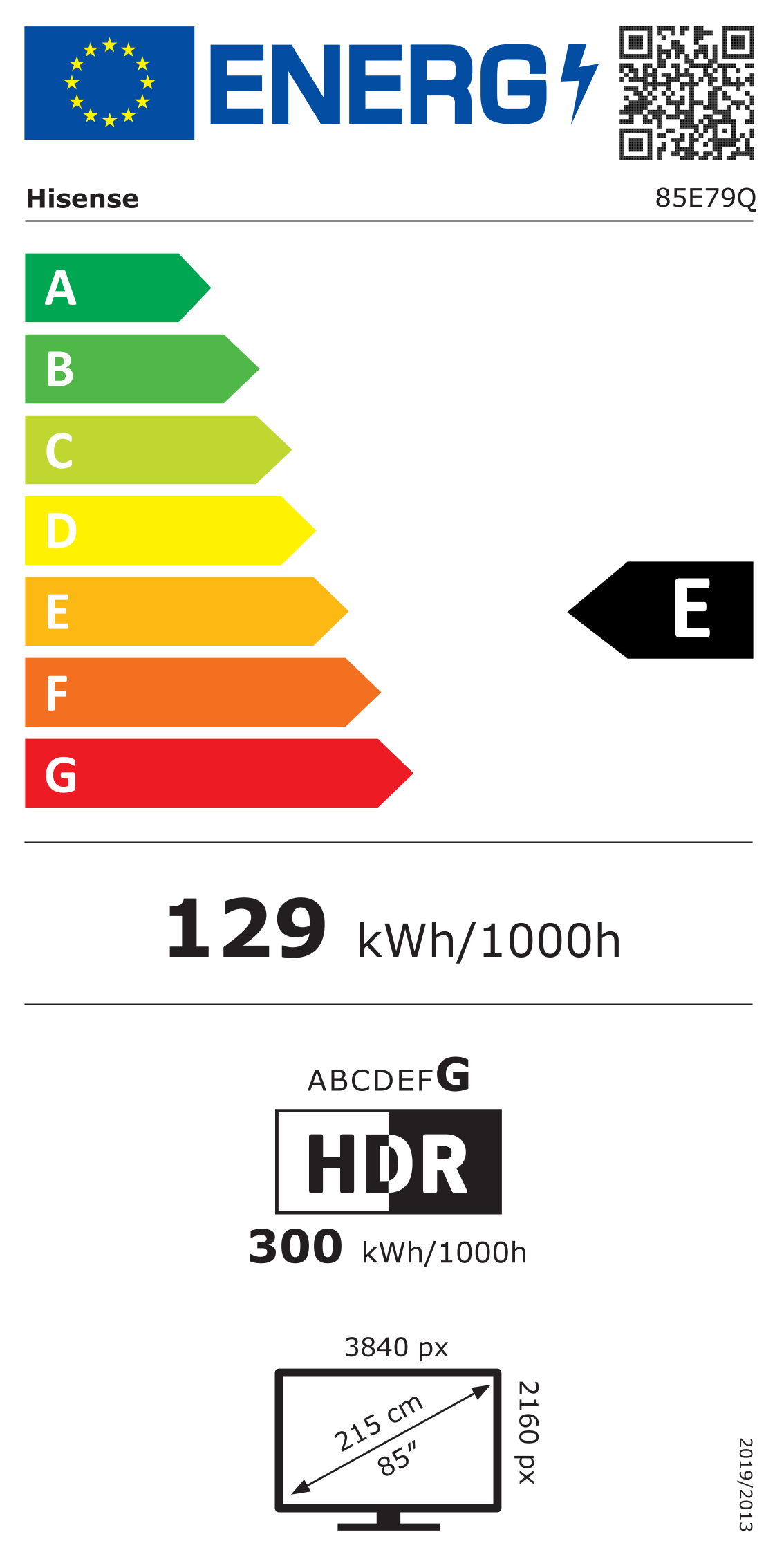 HISENSE 85E79Q SMART tv (2025)