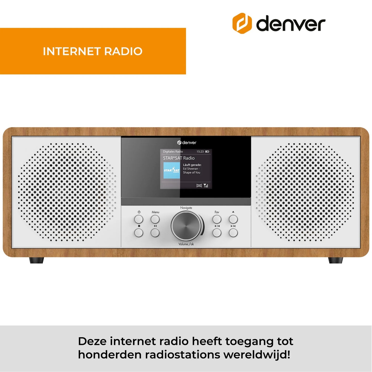 Denver MIR270 Radio DARKWOOD