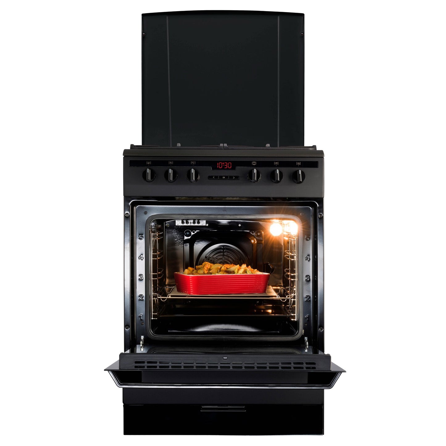 Inventum VFG6034WGZWA Gasfornuis Zwart