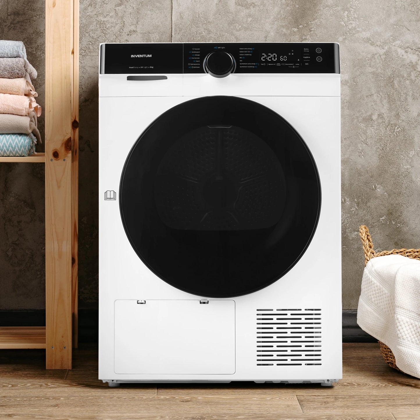 Inventum VDW8030W warmtepompdroger 8kg
