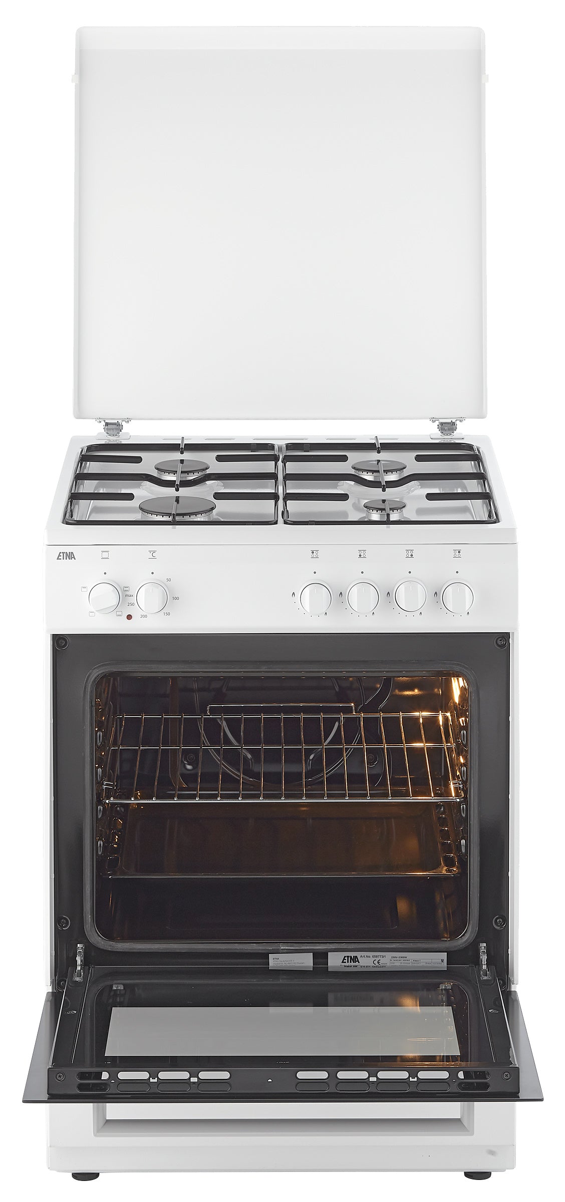 ETNA FGV160WIT Gasfornuis 60cm