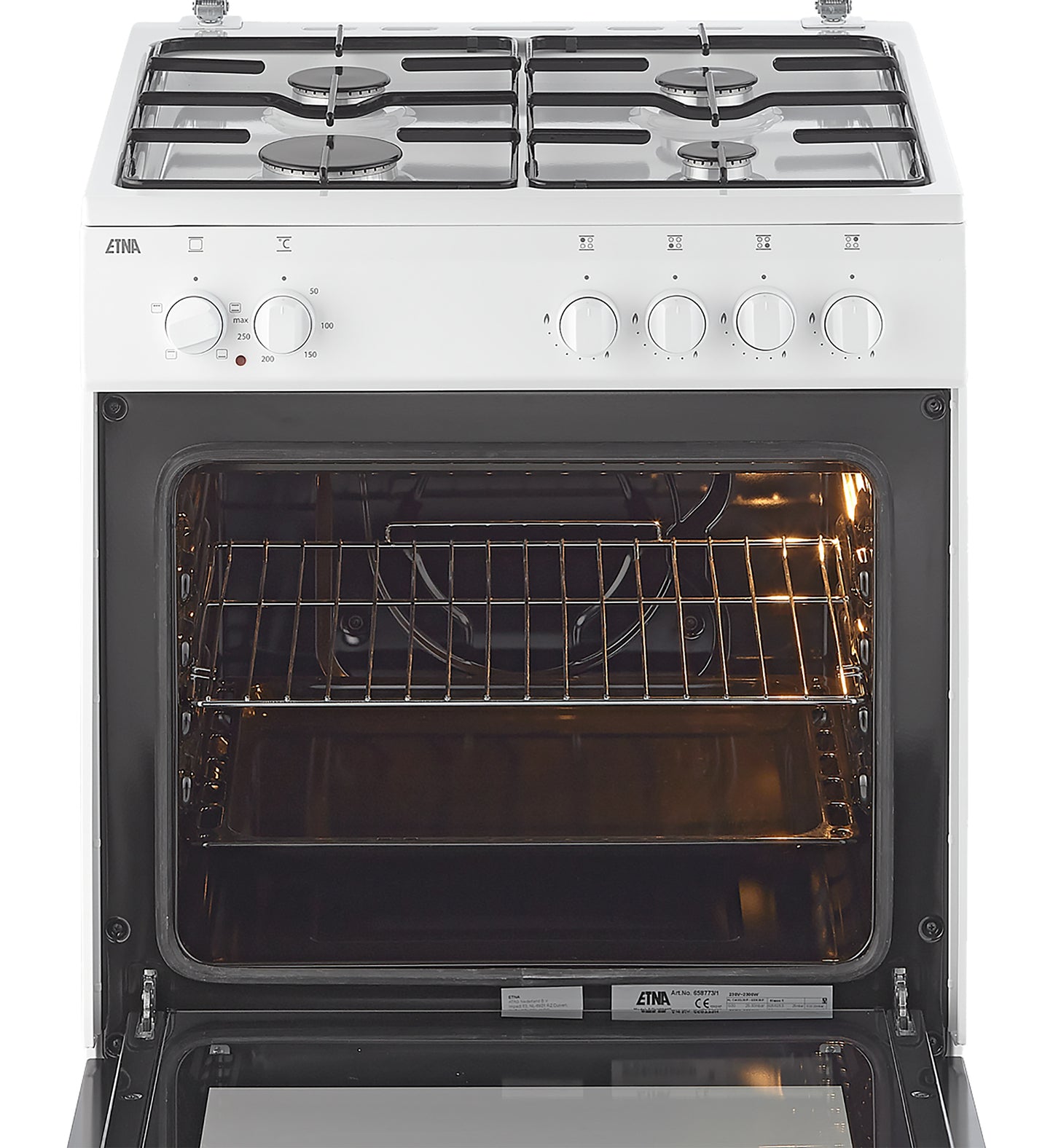 ETNA FGV160WIT Gasfornuis 60cm