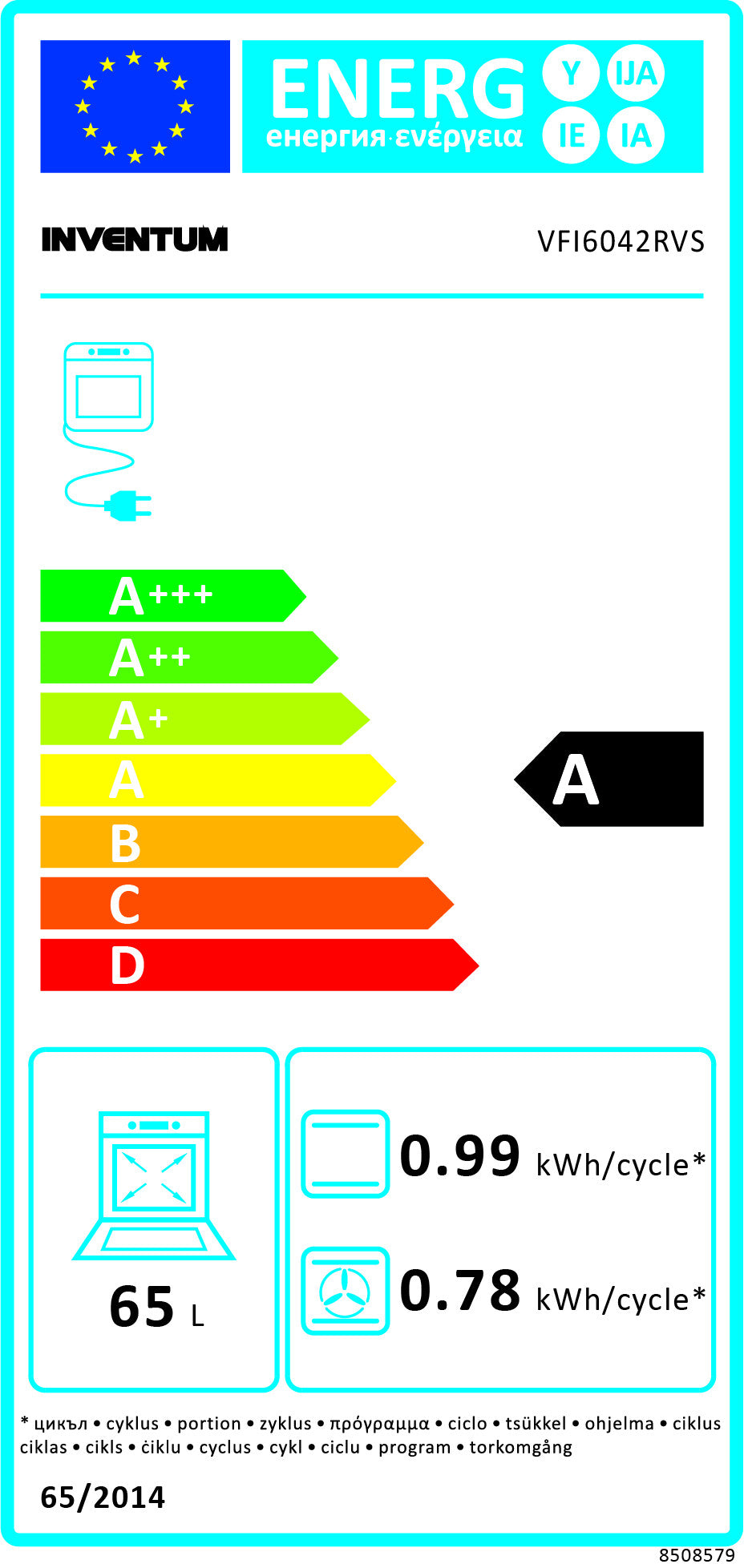 Inventum VFI6042RVS inductiefornuis