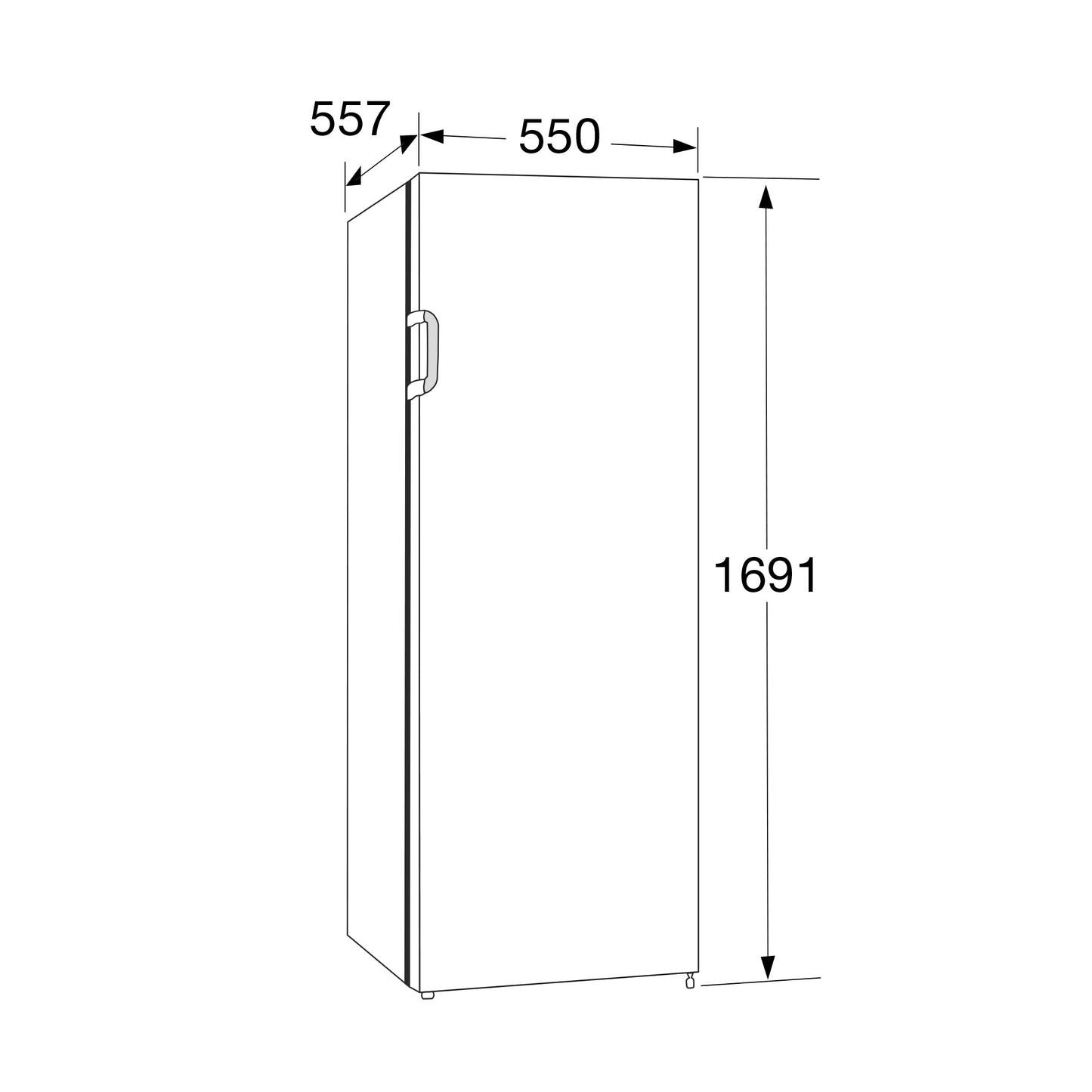 ETNA VV6169NWIT Vrieskast