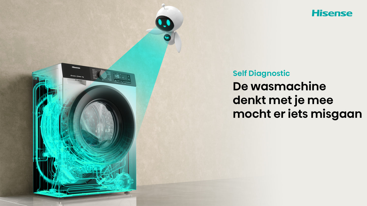 HISENSE WD3S9043BB3 Was/ Droogcombinatie 9KG/ 6KG