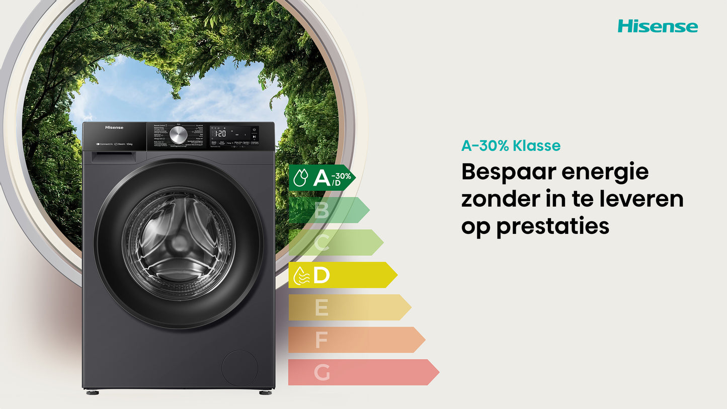 HISENSE WD3S9043BB3 Was/ Droogcombinatie 9KG/ 6KG