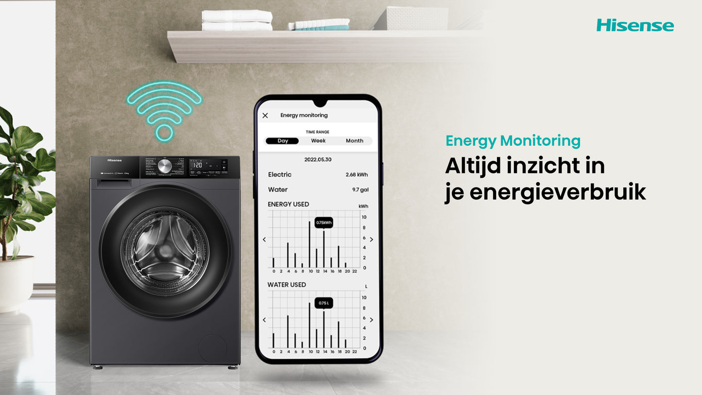 HISENSE WD3S9043BB3 Was/ Droogcombinatie 9KG/ 6KG