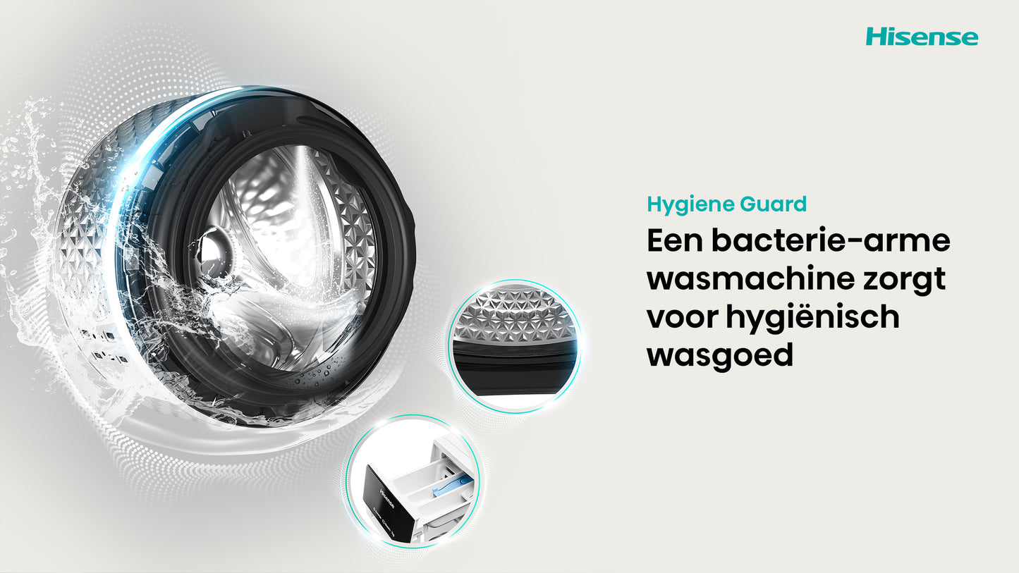 HISENSE WD3S9043BB3 Was/ Droogcombinatie 9KG/ 6KG