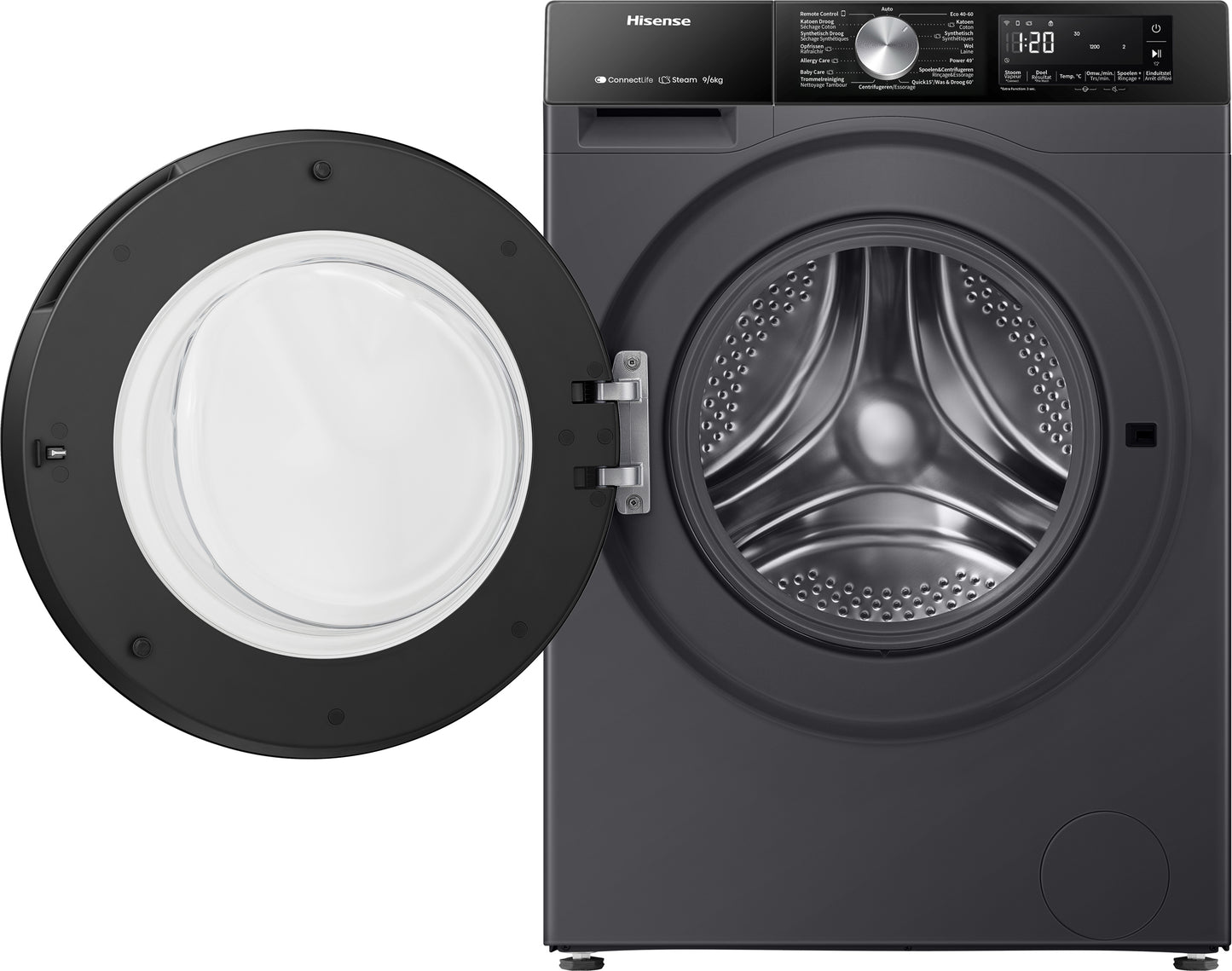 HISENSE WD3S9043BB3 Was/ Droogcombinatie 9KG/ 6KG