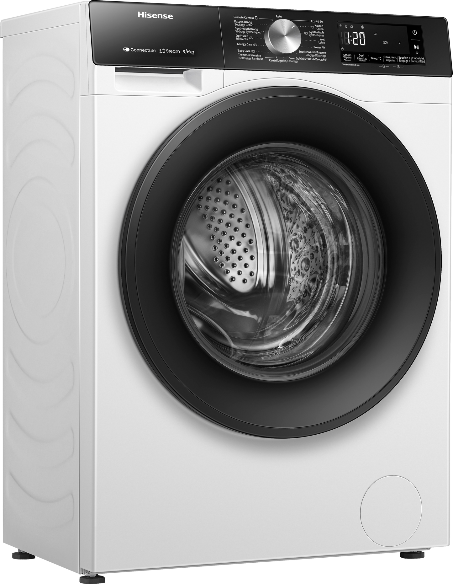 HISENSE WD3S9043BW3 Was/ Droogcombinatie 9KG/ 6KG