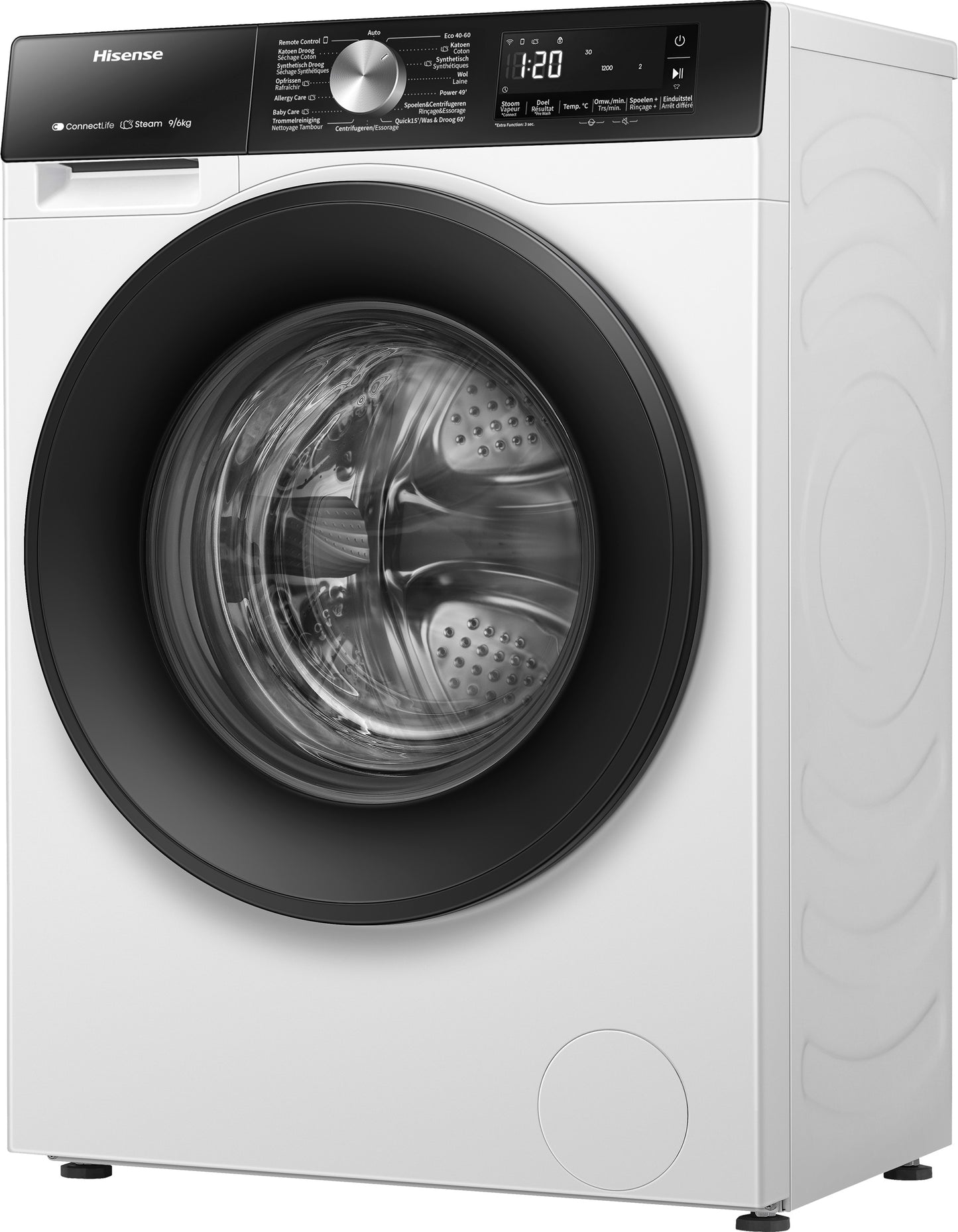 HISENSE WD3S9043BW3 Was/ Droogcombinatie 9KG/ 6KG