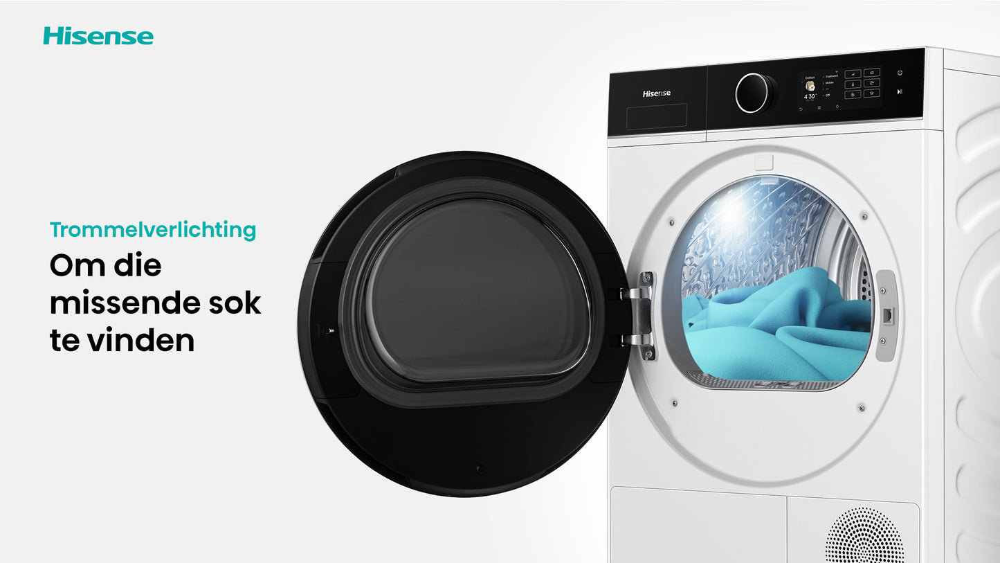 HISENSE WD5I8043BWF Was/ Droogcombinatie 8KG/ 5KG