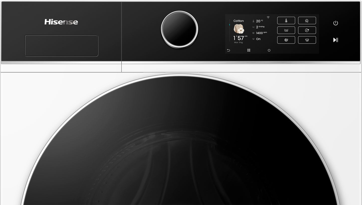 HISENSE WD5I8043BWF Was/ Droogcombinatie 8KG/ 5KG