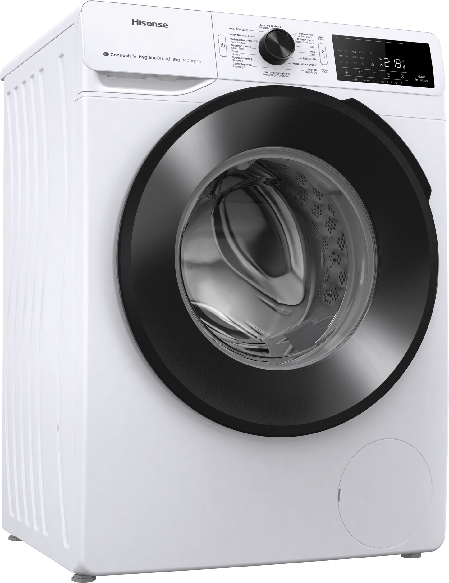 Hisense WF3V843BW/BLX wasmachine 8KG