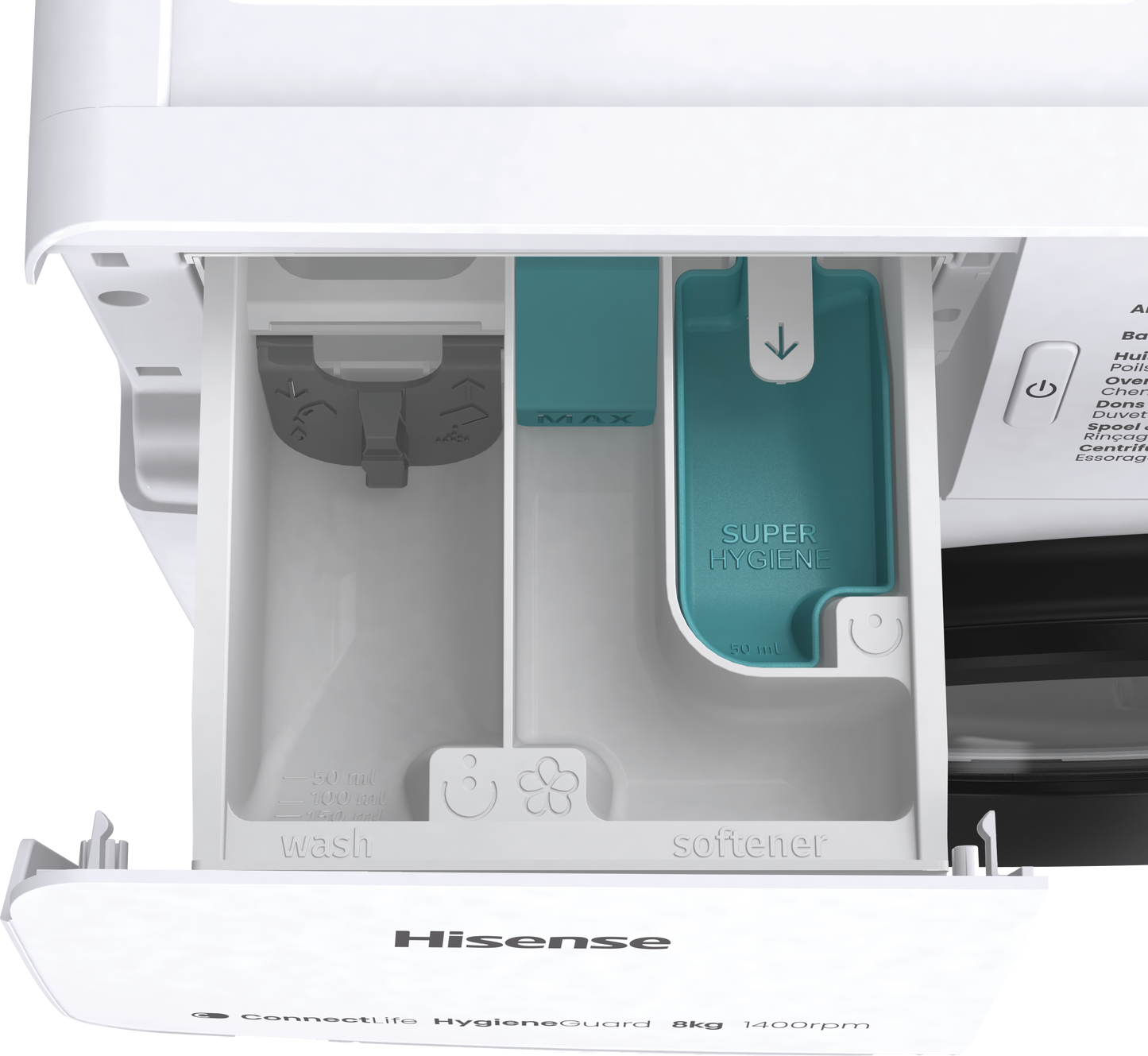 Hisense WF3V843BW/BLX wasmachine 8KG