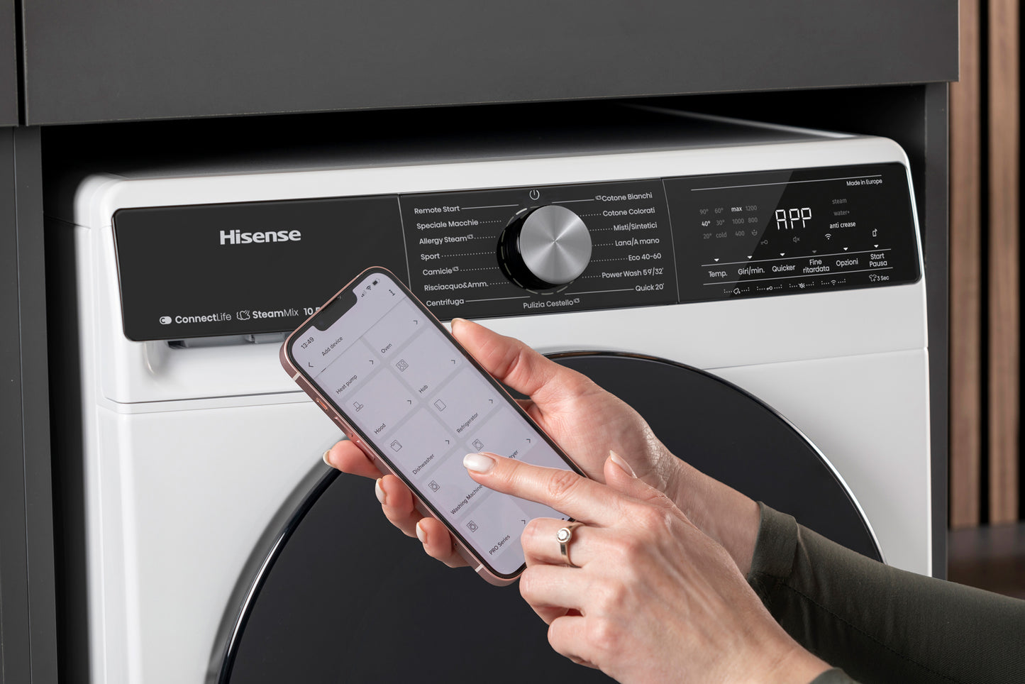 Hisense WF5V144BW/BLX wasmachine 10KG