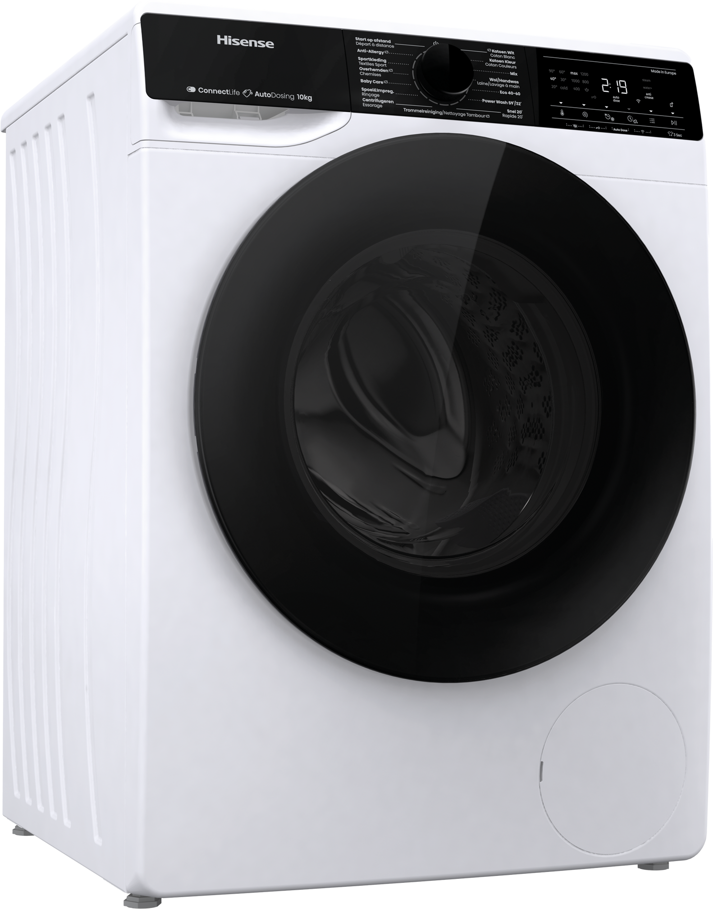 Hisense WF5V144BW/BLX wasmachine 10KG
