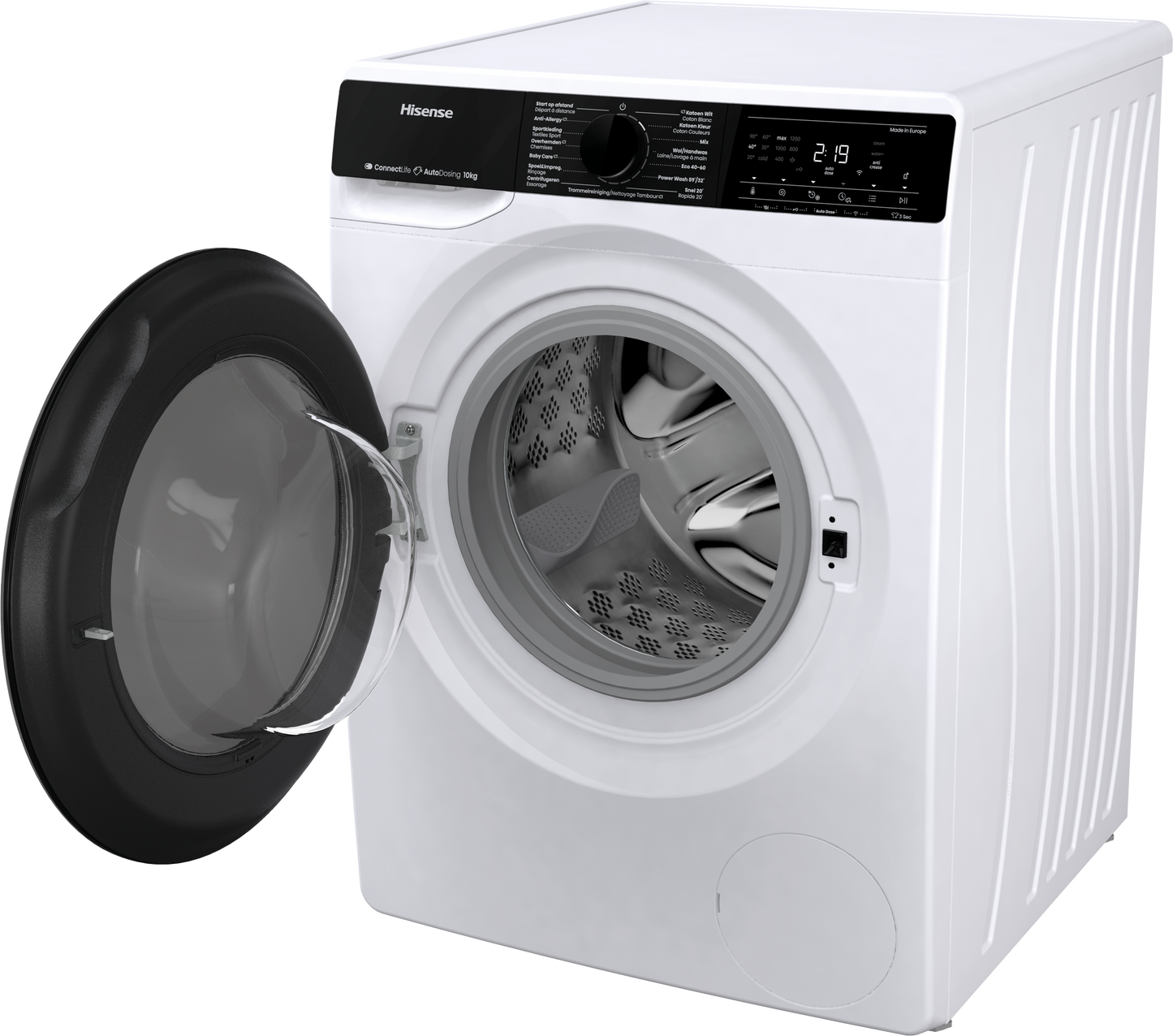 Hisense WF5V144BW/BLX wasmachine 10KG