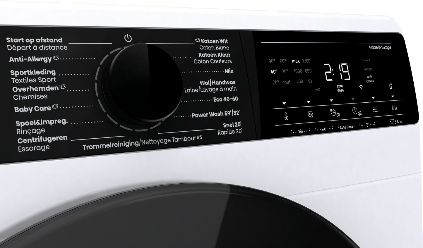 Hisense WF5V144BW/BLX wasmachine 10KG