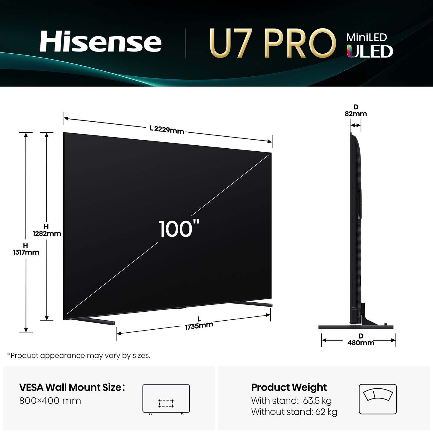 HISENSE 100U79Q PRO SMART tv (2025)