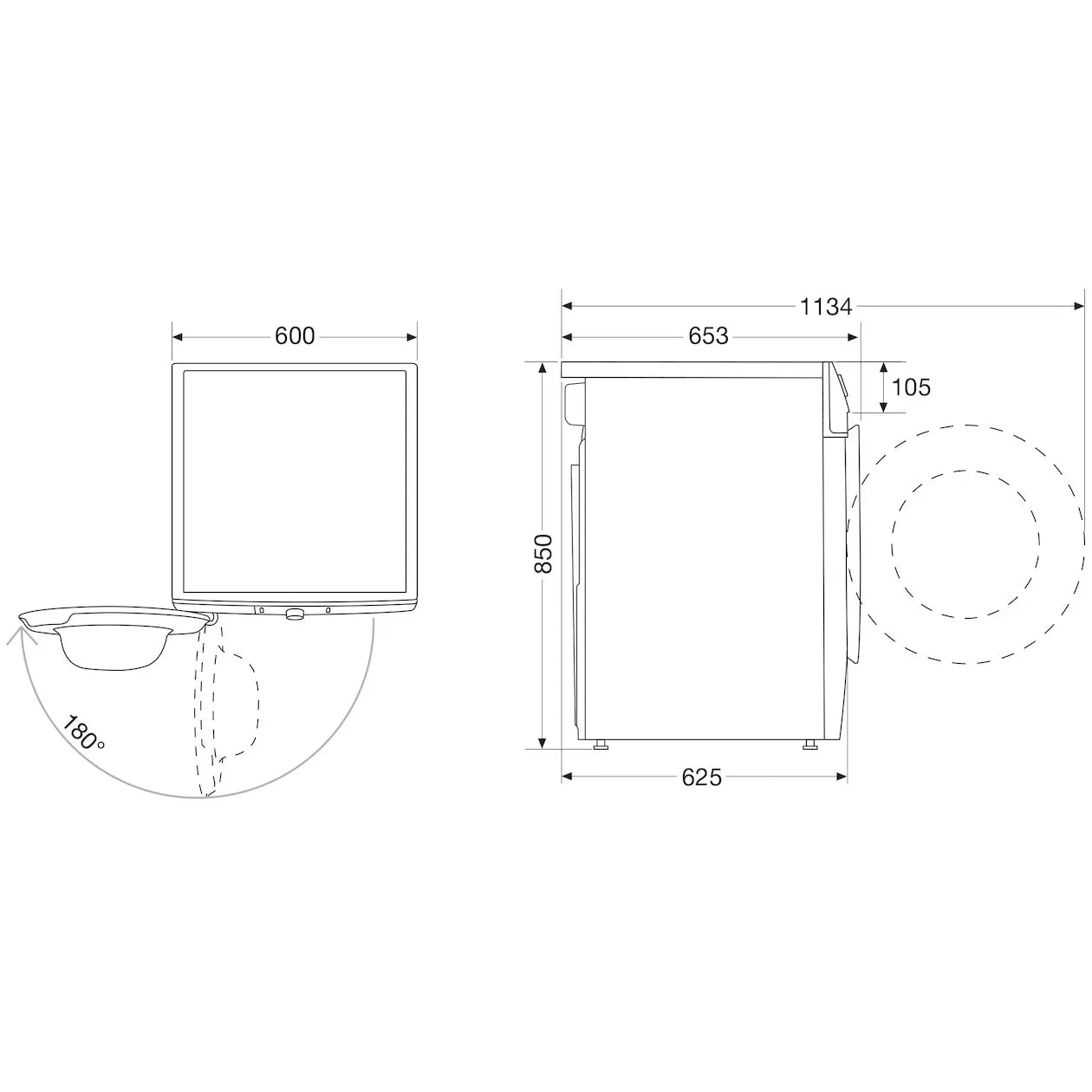 Hisense DCHE803 condensdroger 8kg