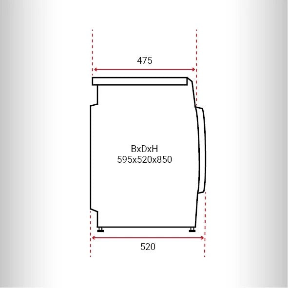 Inventum VWM8010W Wasmachine 8KG