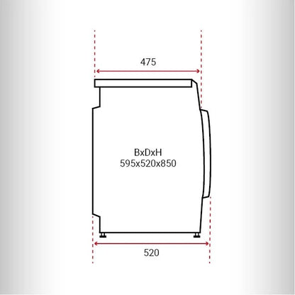 Inventum VWM8010W Wasmachine 8KG