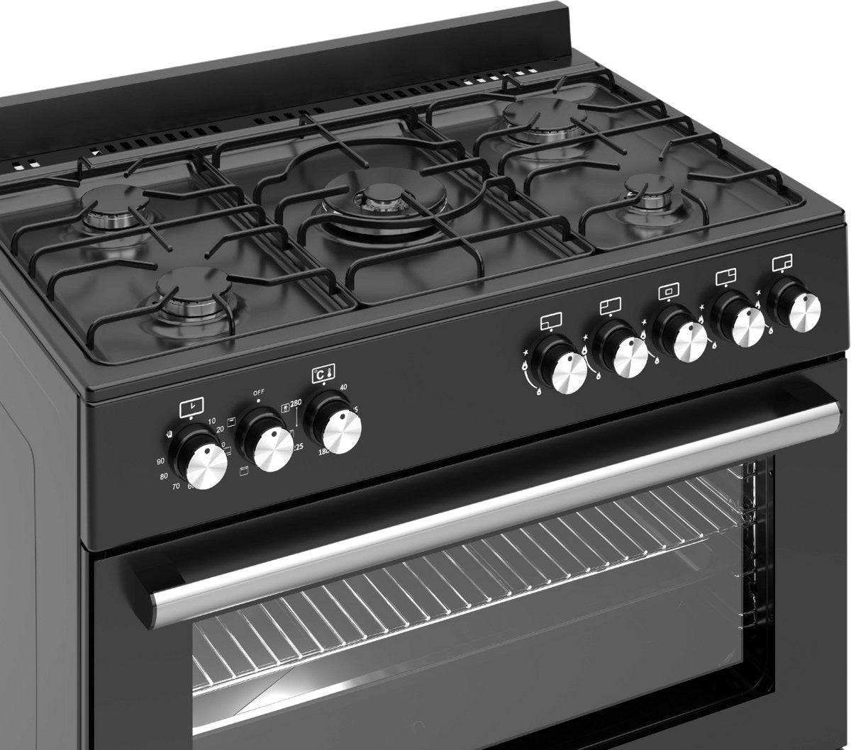 Wiggo WO-E906B (BB) Gasfornuis 90cm