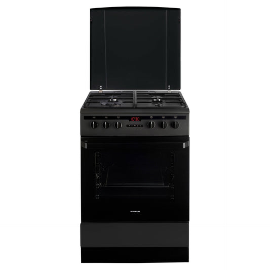 Inventum VFG6034WGZWA Gasfornuis Zwart