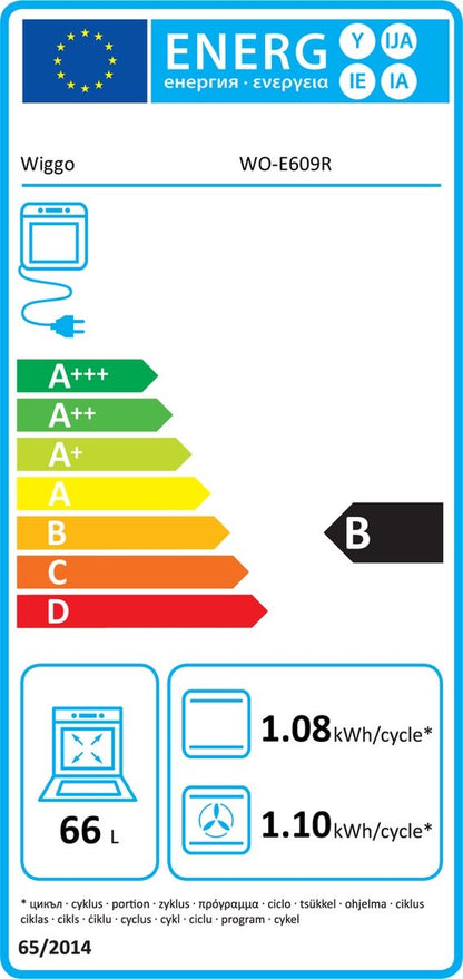 Wiggo WO-E609R (XX) Gasfornuis