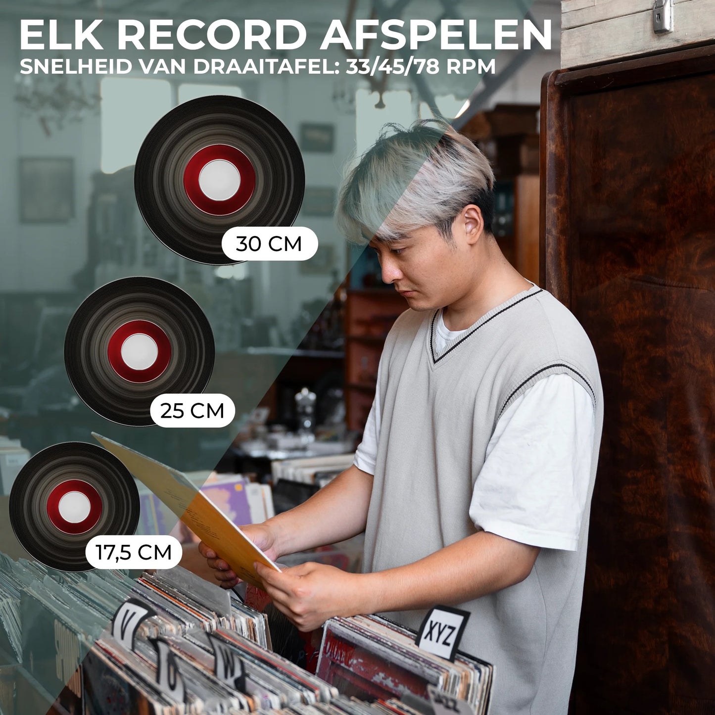 Denver MRD51 Platenspeler ZWART