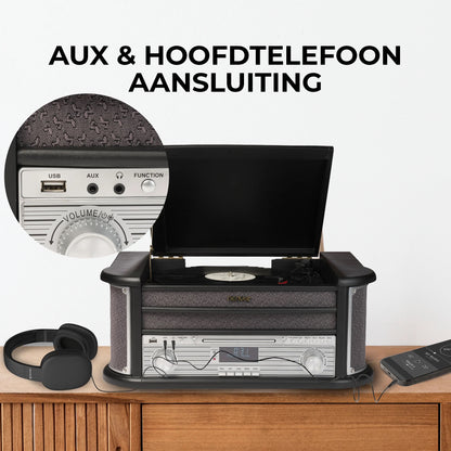 Denver MRD51 Platenspeler ZWART