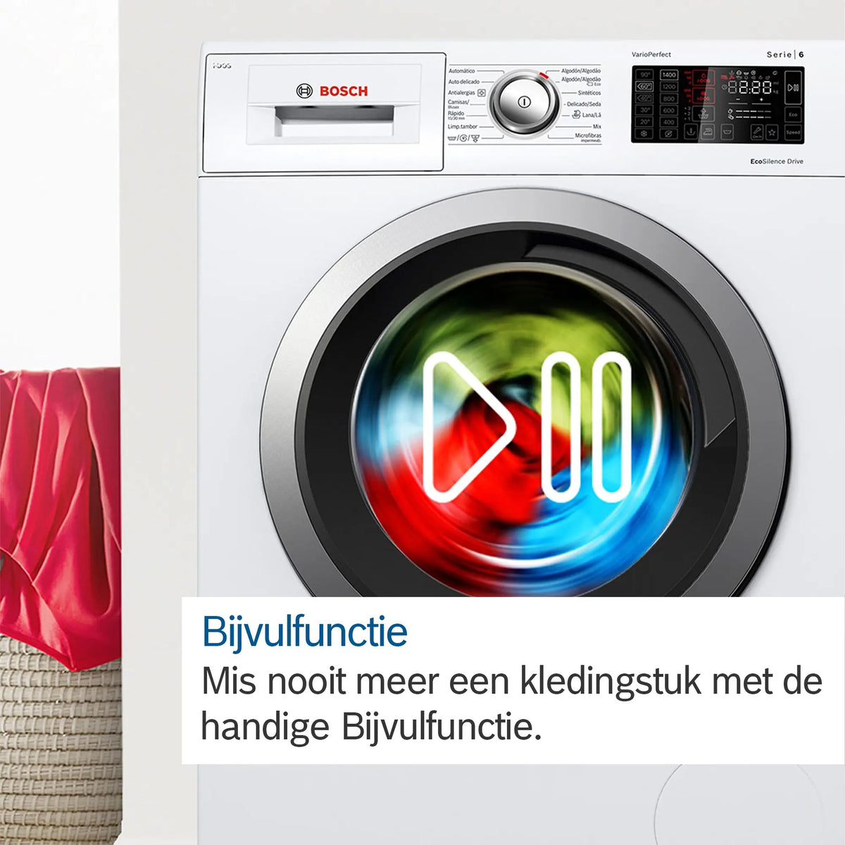 BOSCH WGG244FINL 9KG Serie 6 Cast Iron Grey Wasmachine