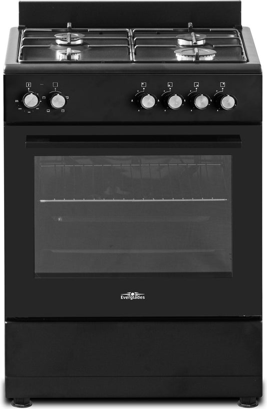 Everglades EVCK6010 Gasfornuis Zwart