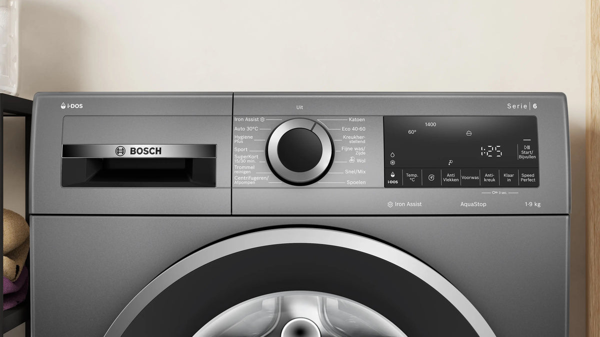 BOSCH WGG244FINL 9KG Serie 6 Cast Iron Grey Wasmachine