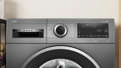 BOSCH WGG244FINL 9KG Serie 6 Cast Iron Grey Wasmachine