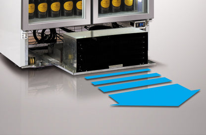 Husky C5PRO-H-HU + C5-CANOPY Glasdeur koeler