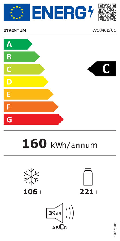 Inventum KV1840B koelvriescombinatie