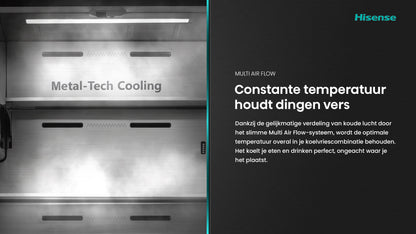 HISENSE RQ760N4IFE Cross door koelkast