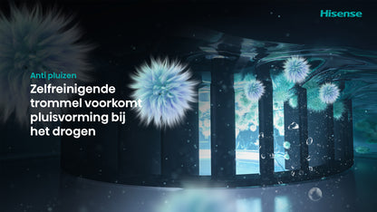 HISENSE WD3S9043BB3 Was/ Droogcombinatie 9KG/ 6KG